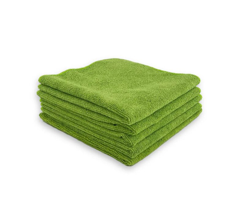 PREMIUM M/FIBRE GREEN 5PK 330GSM 40X40CM