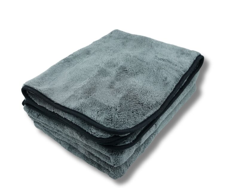 MICROFIBRE PLUSH DRYING TOWEL 60X80CM CHARCOAL EACH