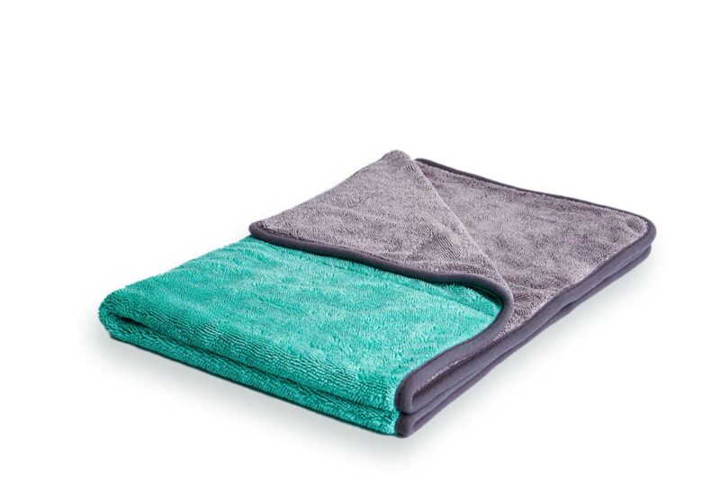 TWIST LOOP DRYING TOWEL 60CM x 90CM AQUA/GREY