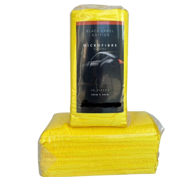 BLACK LABEL MICROFIBRE CLOTHS 36 PACK (4)