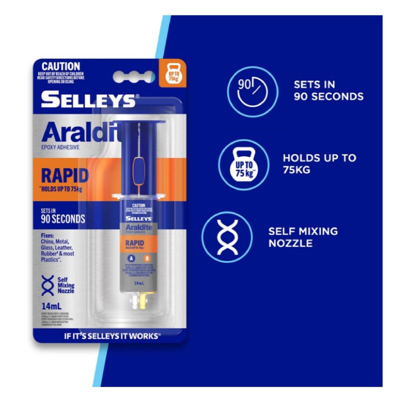 SELLEYS ARALDITE RAPID 90 SEC 14ML (6)