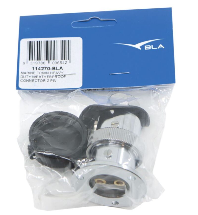 HEAVY DUTY WEATHERPROOF CONNECTOR 2 PIN 5AMP