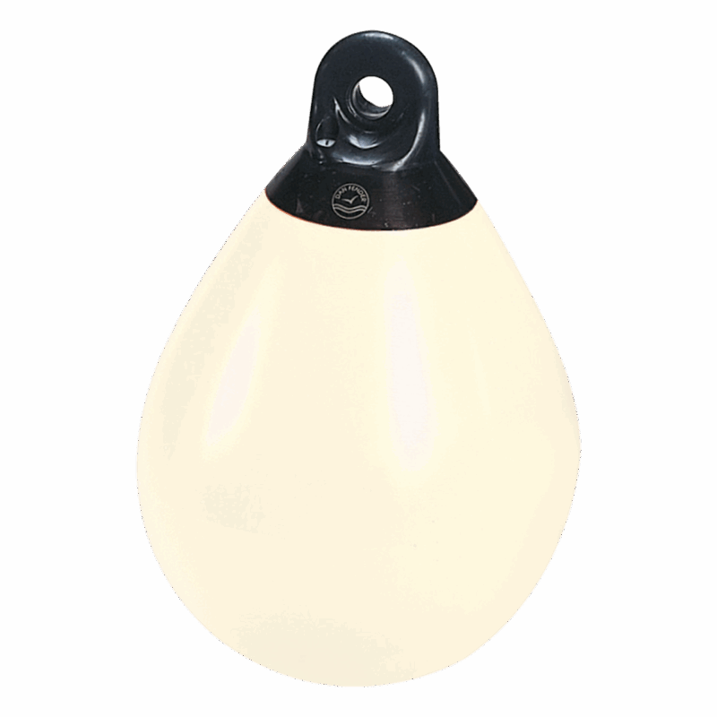 DAN-FENDER ROUND 610 X 790MM WHITE BLACK
