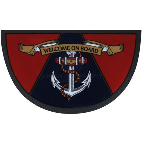 DOORMAT ANCHOR MOTIF SEMI-CIRCLE 680 X 400MM