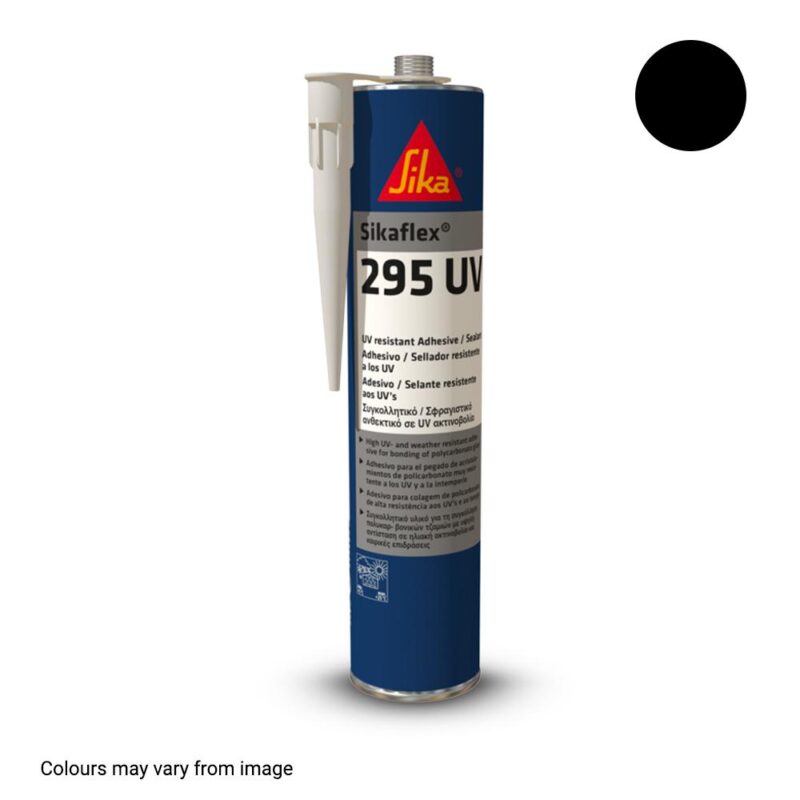 SIKAFLEX 295UV BLACK ADHESIVE SEALANT 300ML (12)