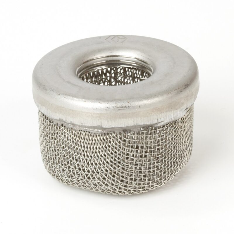 INLET STRAINER SST CAP SINGLE SCREEN 1 IN