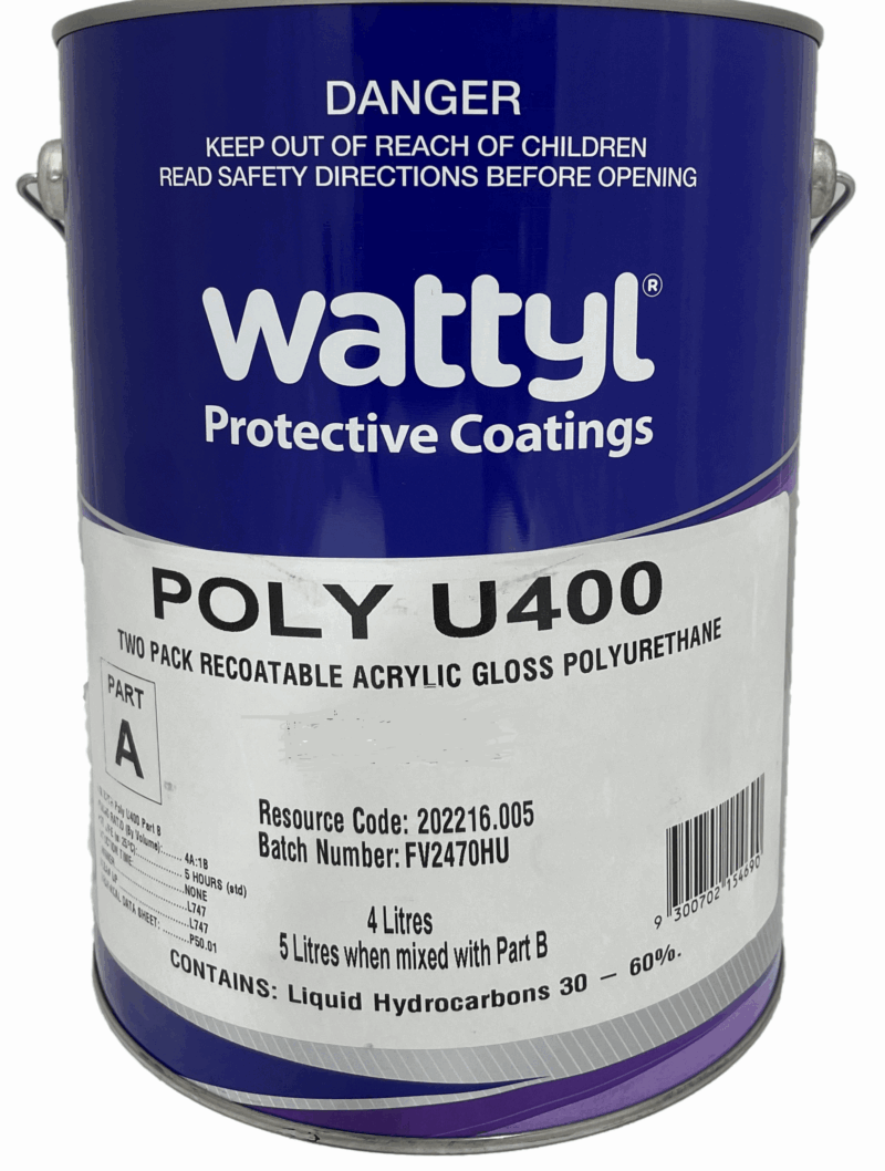 POLY U 400 HO WHITE PART A 4L