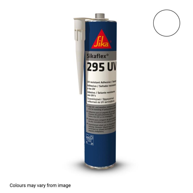 SIKAFLEX 295UV WHITE ADHESIVE SEALANT 300ML (12)
