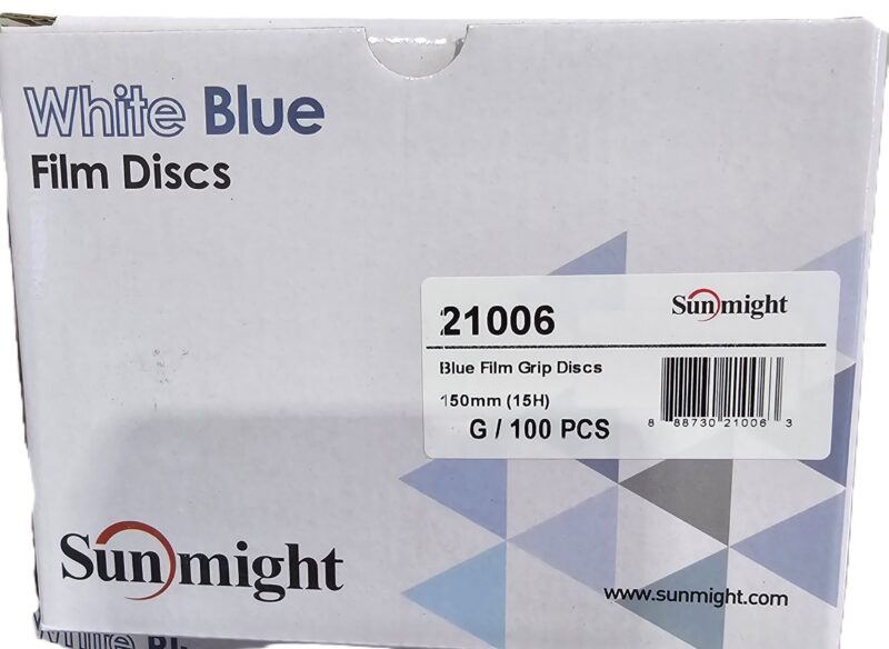 SUNMIGHT P400 150MM VELCRO DISC 15H BOX (100)