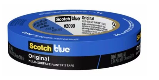 3M 2090-36 BLUE PAINTERS TAPE 36MM X 55M (16)