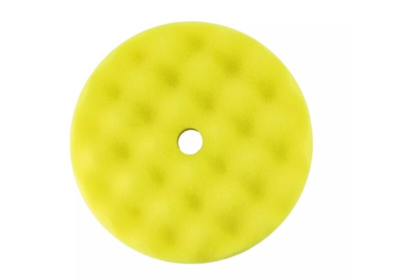 G MOP 8"/200MM ANGLED WAFFLE COMPOUND FOAM YELLOW (SINGLE)