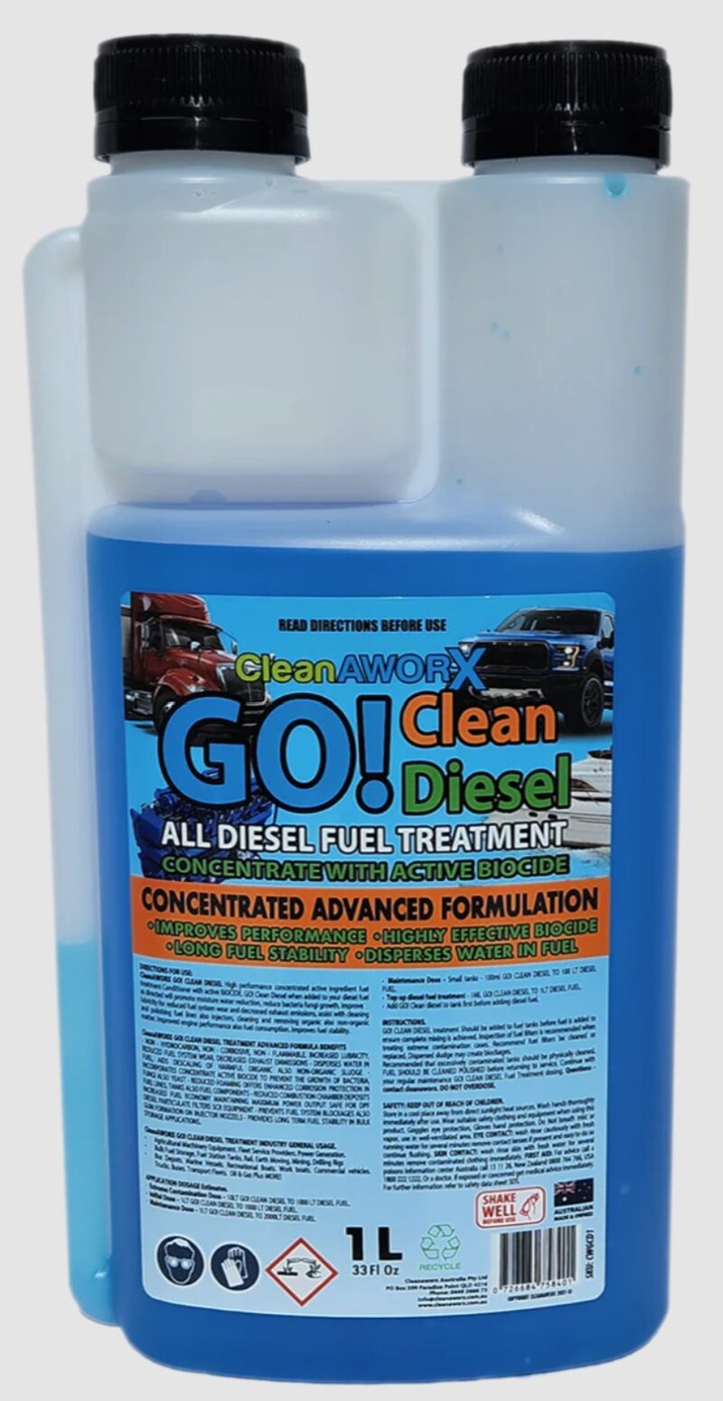 1LT GO! CLEAN DIESEL FUEL TREATMENT WITH ACTIVE BIOCIDE