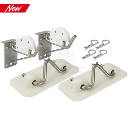 INFLATABLE DINGY SNAP DAVIT KIT EDGEMOUNT SUIT PVC WHITE