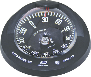 PLASTIMO OFFSHORE 95 COMPASS FLAT FLUSH BLACK