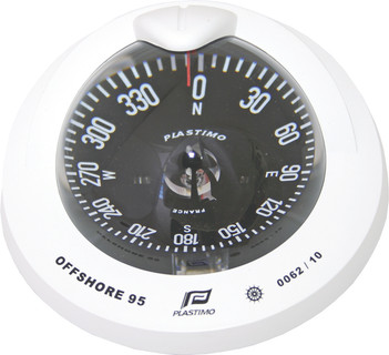 PLASTIMO OFFSHORE 95 COMPASS FLAT FLUSH WHITE