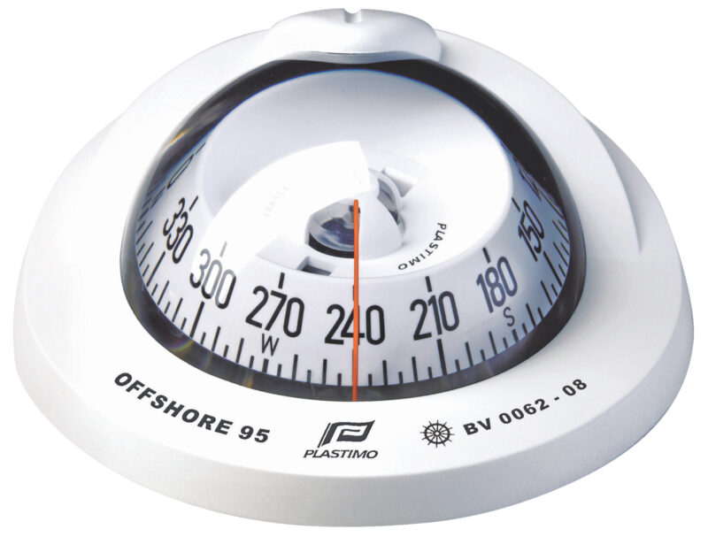 PLASTIMO OFFSHORE 95 COMPASS FLUSH MOUNT CONICAL WHITE