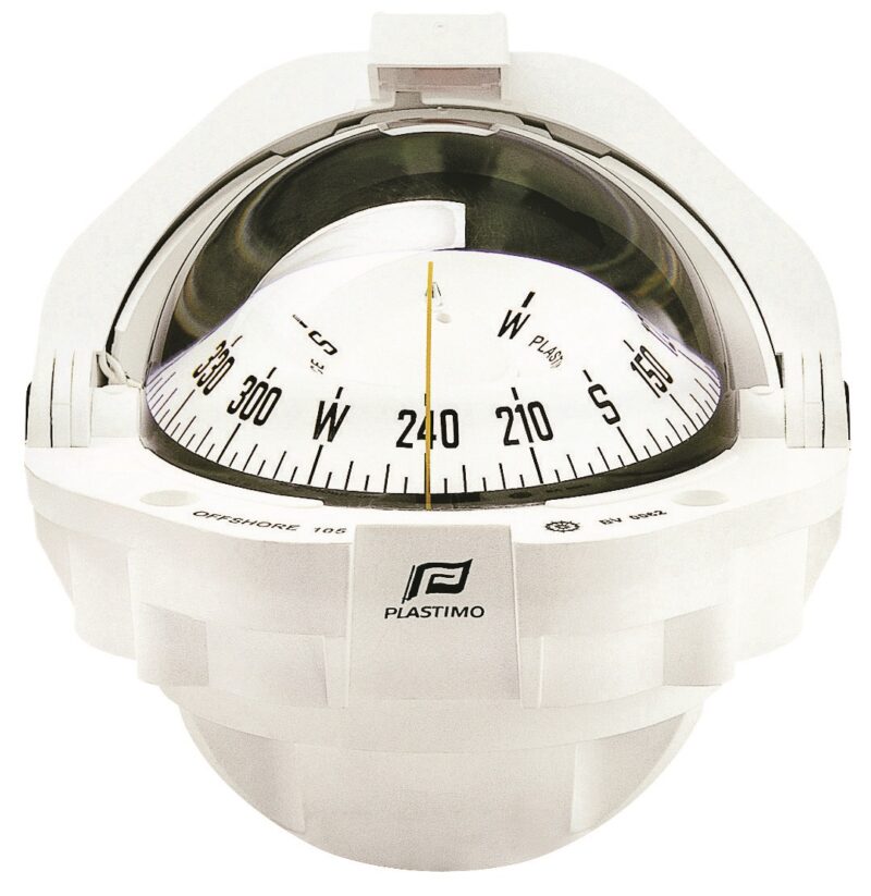 PLASTIMO OFFSHORE 105 COMPASS FLUSH MNT CONNICAL WHITE