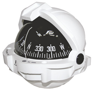 PLASTIMO OFFSHORE 135 COMPASS FLUSH WHITE CONICAL BLK CARD