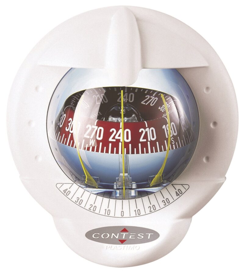 PLASTIMO COMPASS CONTEST101 WHITE/RED CARD
