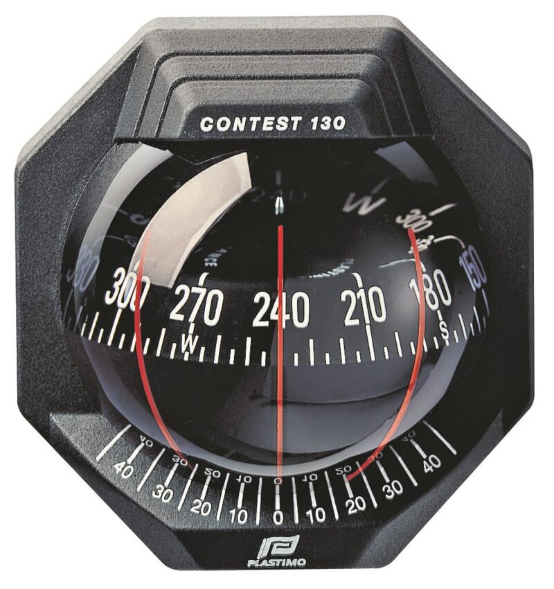 PLASTIMO COMPASS CONTEST130 BLACK/BLACK CARD