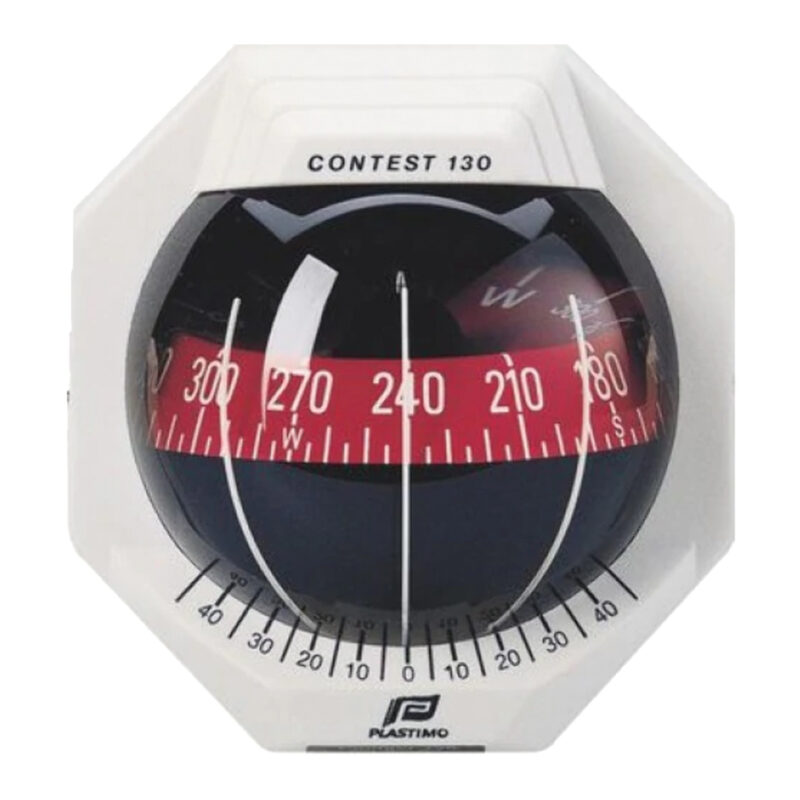 PLASTIMO COMPASS CONTEST130 WHITE/RED CARD