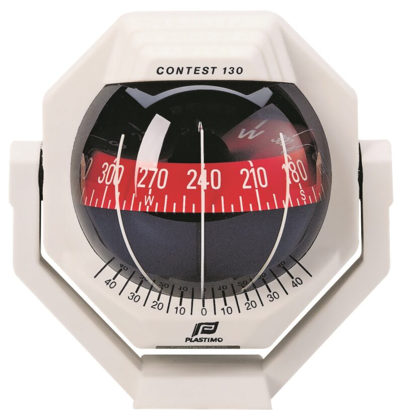PLASTIMO COMPASS CONT130 BRACKET MNT WHITE/RED CARD