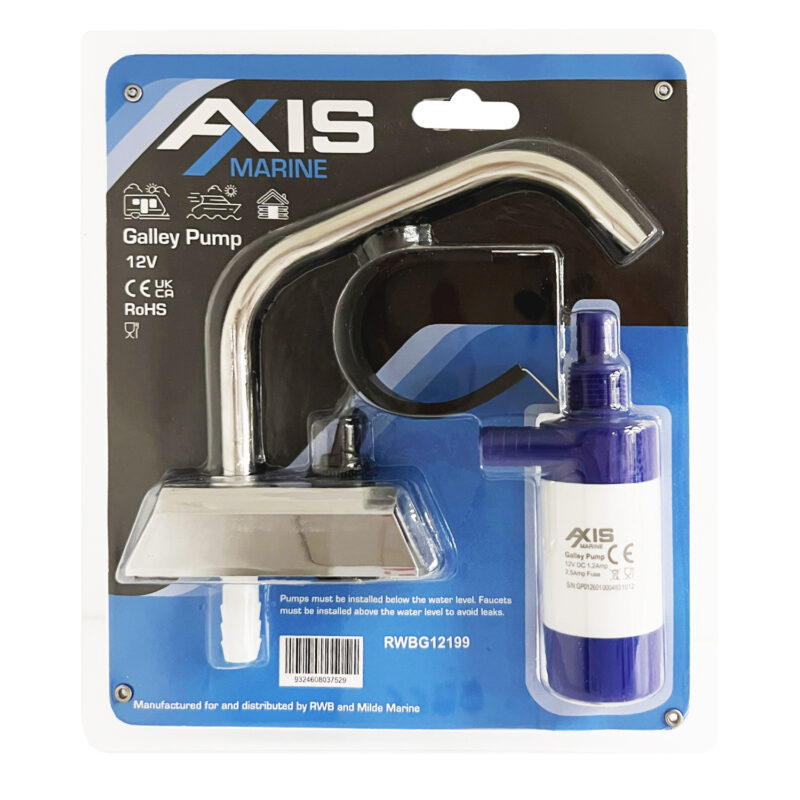 PUMP & FAUCET KIT 12V 100GPH - AXIS