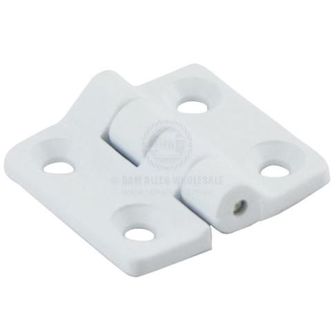 40MM WHITE NYLON HINGE PAIR