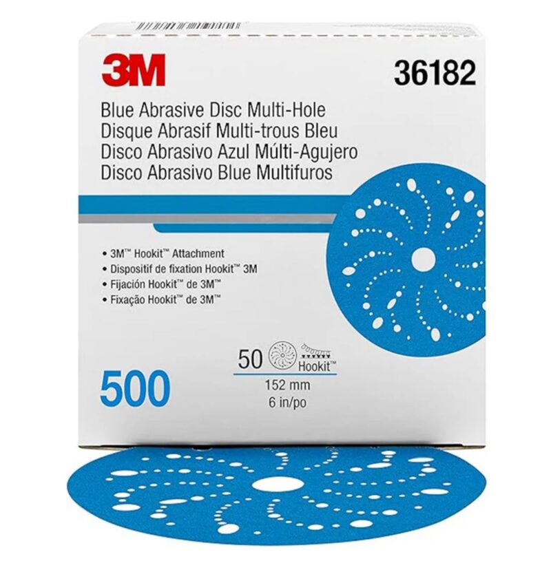 3M 36182 BLUE ABRASIVE DISC 500G (BOX)