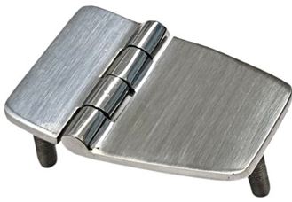 STAINLESS STEEL 316 FLUSH HINGE 3 STUDS 38MM X 60MM