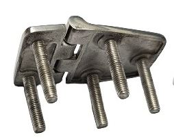 STAINLESS STEEL 316 FLUSH HINGE 5 STUDS 38MM X 60MM