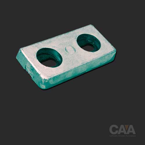 ANODE 1KG 2H 145X68X18 STEEL INS 75 CRS