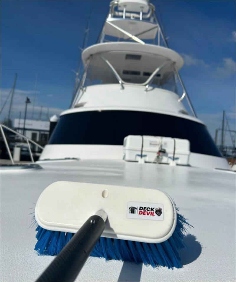 DECK DEVIL SEMI BRUSH HEAD BLUE (MEDIUM)