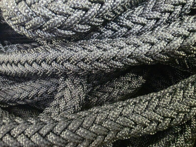 HOLLOW CORE 20MM BLACK MOORING LINE P/M (100)