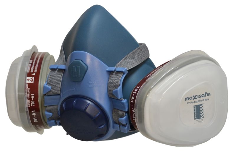 MAXIGUARD MED H/MASK SILICONE KIT INC A1P2 (10)