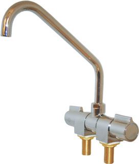 FOLDING MIXER TAP CHROME BRASS