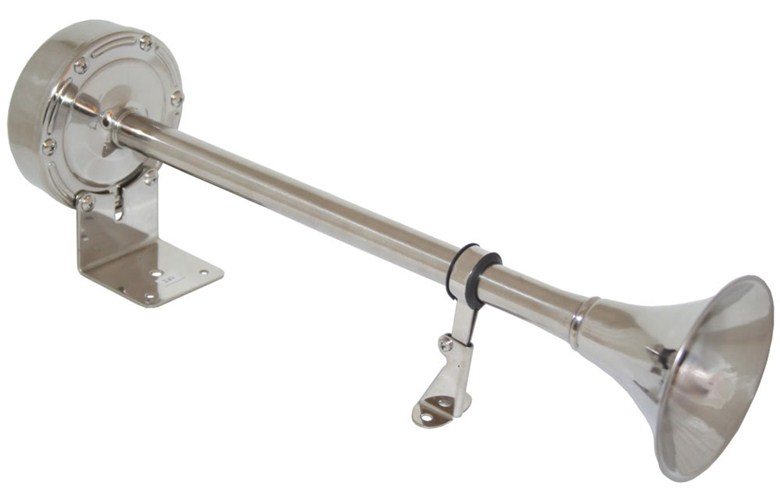 SS SINGLE HORN 24V 390MM