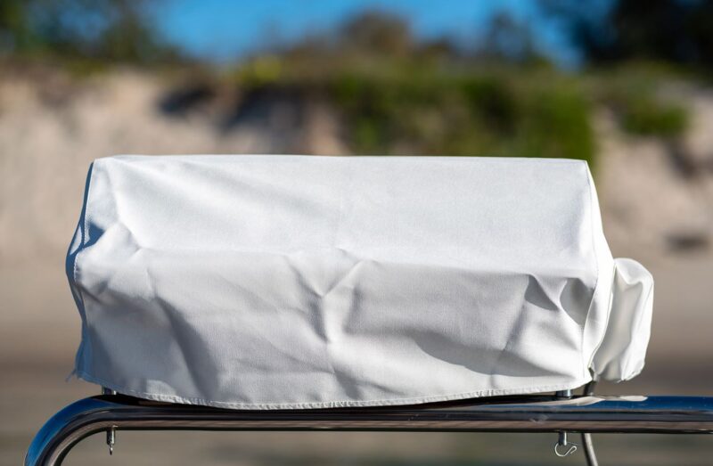 DROP ON BBQ COVER WHITE DELUXE NEW >2024/25
