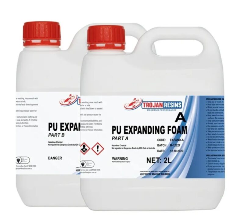 POLYURETHANE EXPANDING FOAM 2L KIT (2 PART)