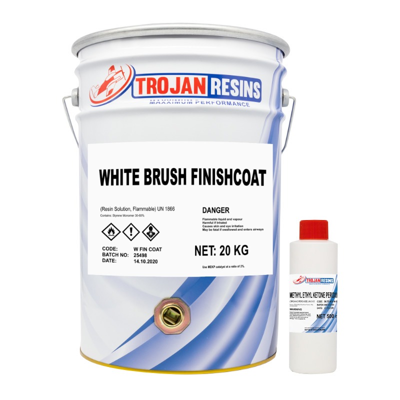 WHITE NPG ISO BRUSH FLOWCOAT 1KG