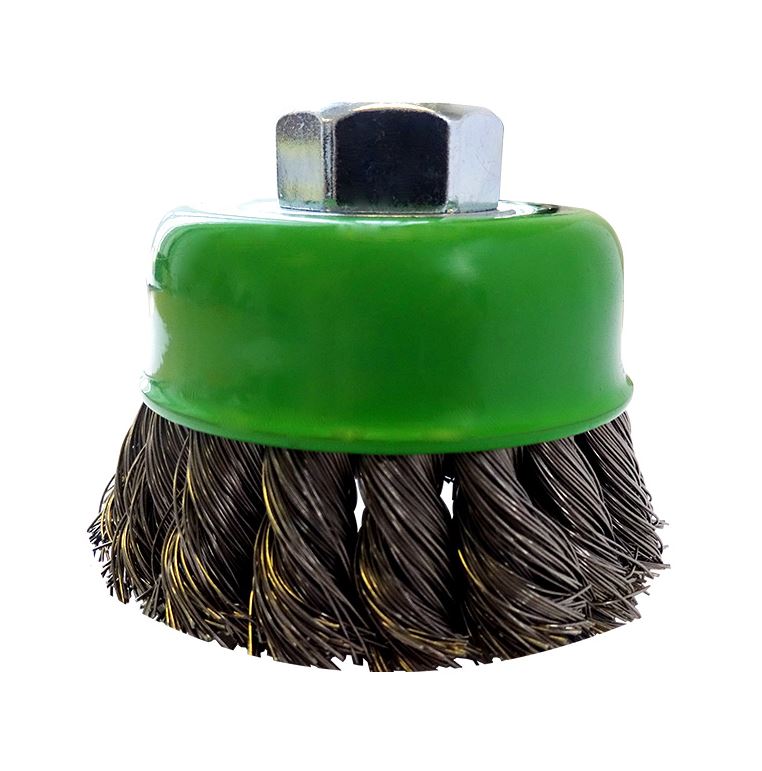 JOSCO 75MM TWISTKNOT CUP BRUSH 0.35MM 316