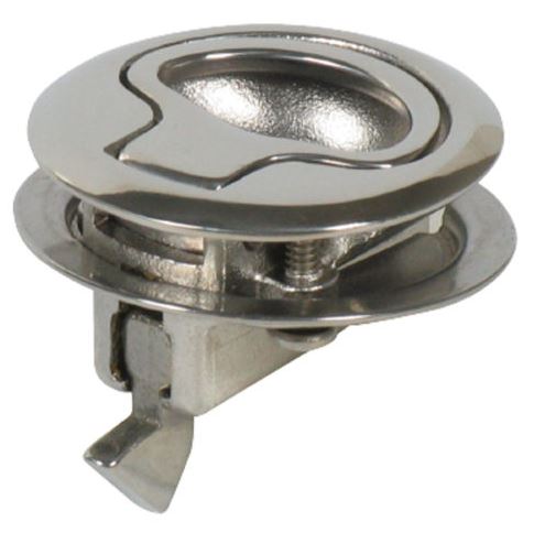 CATCH FLUSHPULL C/W LOCK S/S 44MM OD