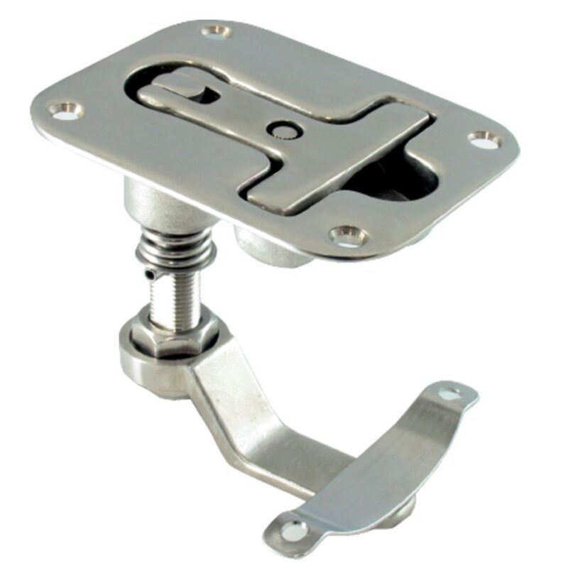 CATCH FLUSH TWIST S/S 97X80MM CONCEALED SCREWS
