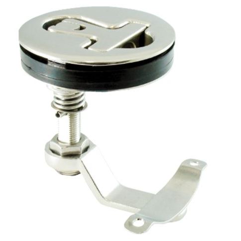 CATCH FLUSH TWIST ROUND S/S 79MM CONCEALED SCREW