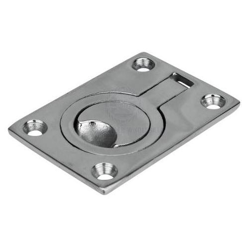 RING PULL FLUSH SS316 64MM X 46MM