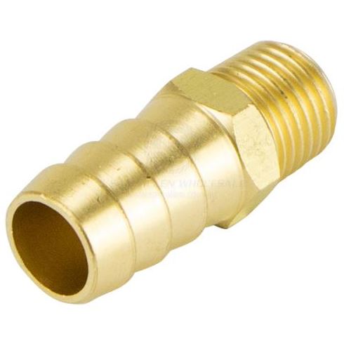1/4" NPT X 1/2" HOSE TAIL BRASS