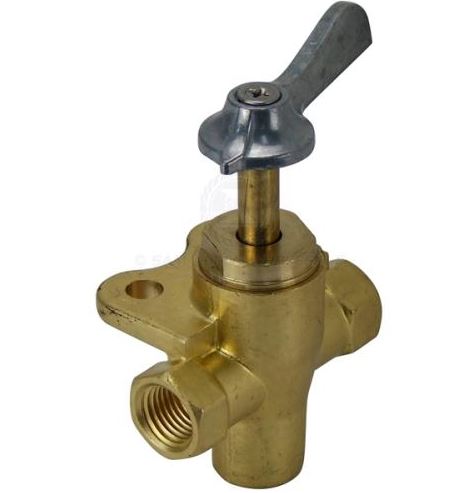 RELAXN 3 WAY 1/4 IN FNPT BRASS VALVE