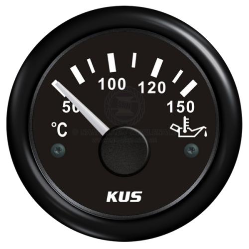 GAUGE OIL TEMP 52MM BLACK 50-150Â°C 12/24V