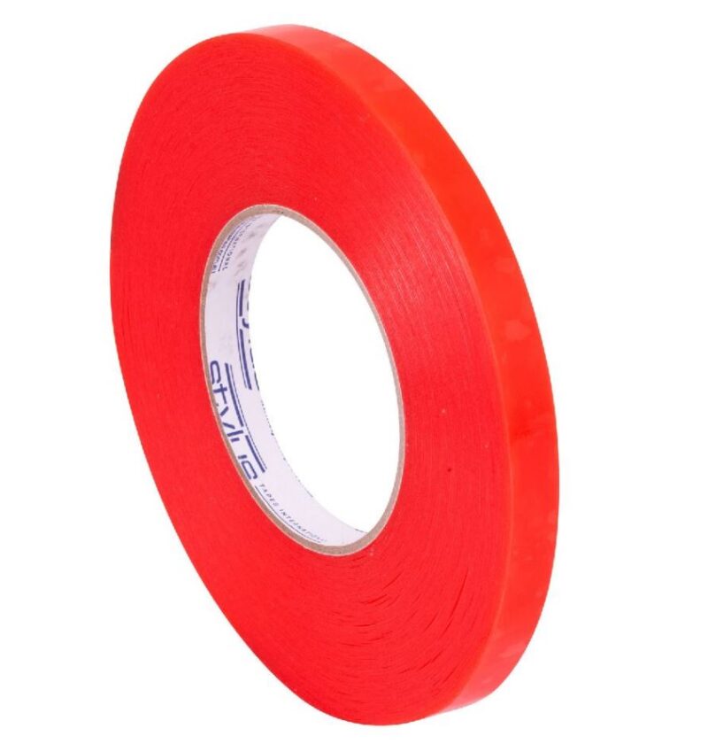 765 D/SIDED POLYESTER CLEAR 12MM X 50M