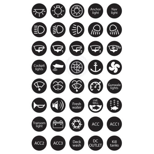 DECAL/LABEL SET 40PC